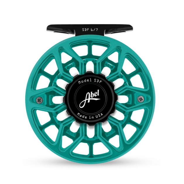 Abel SDF Ported 6/7 Reel Stain Teal Black/Black