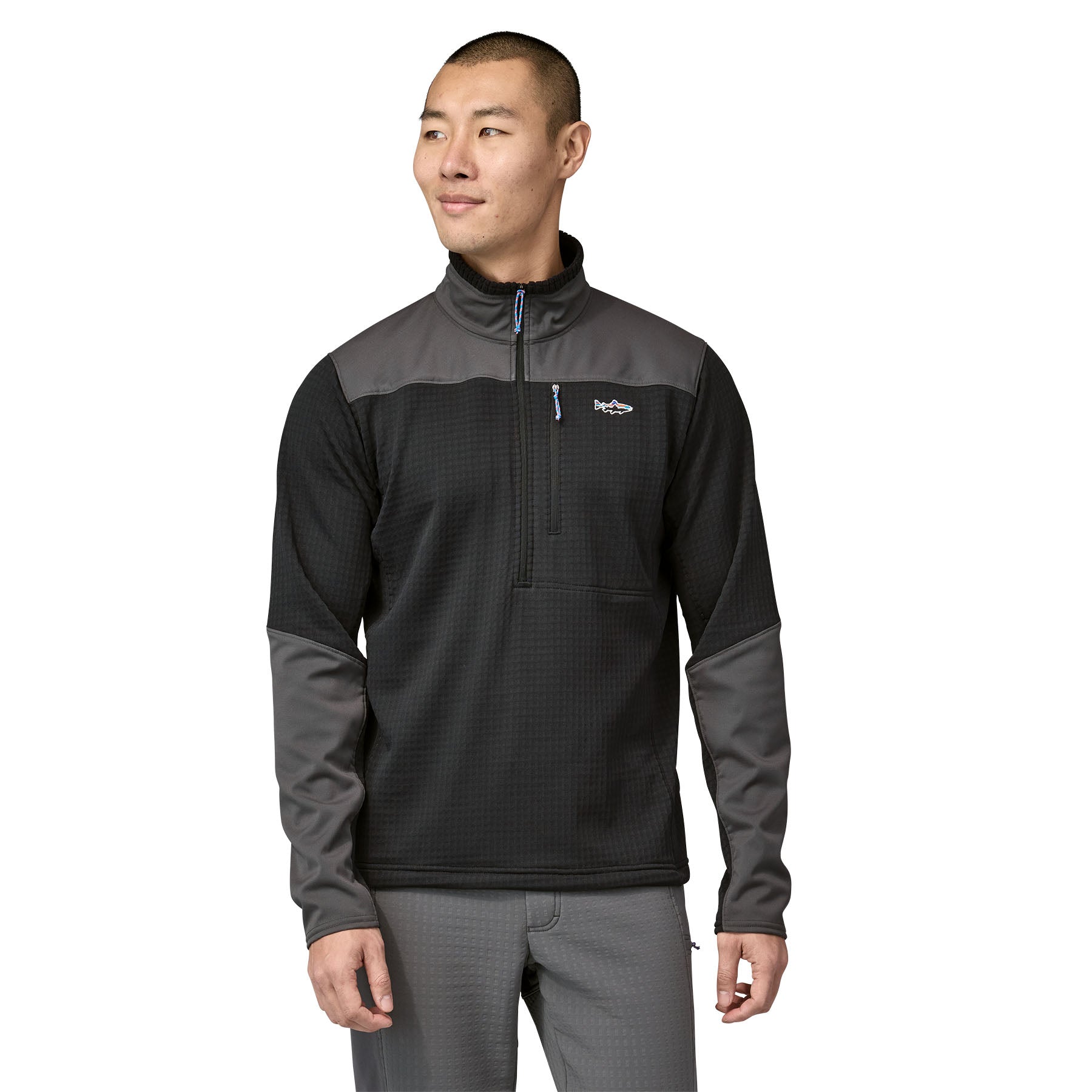 Patagonia M's L/S R1 Fitz Roy 1/4 Zip
