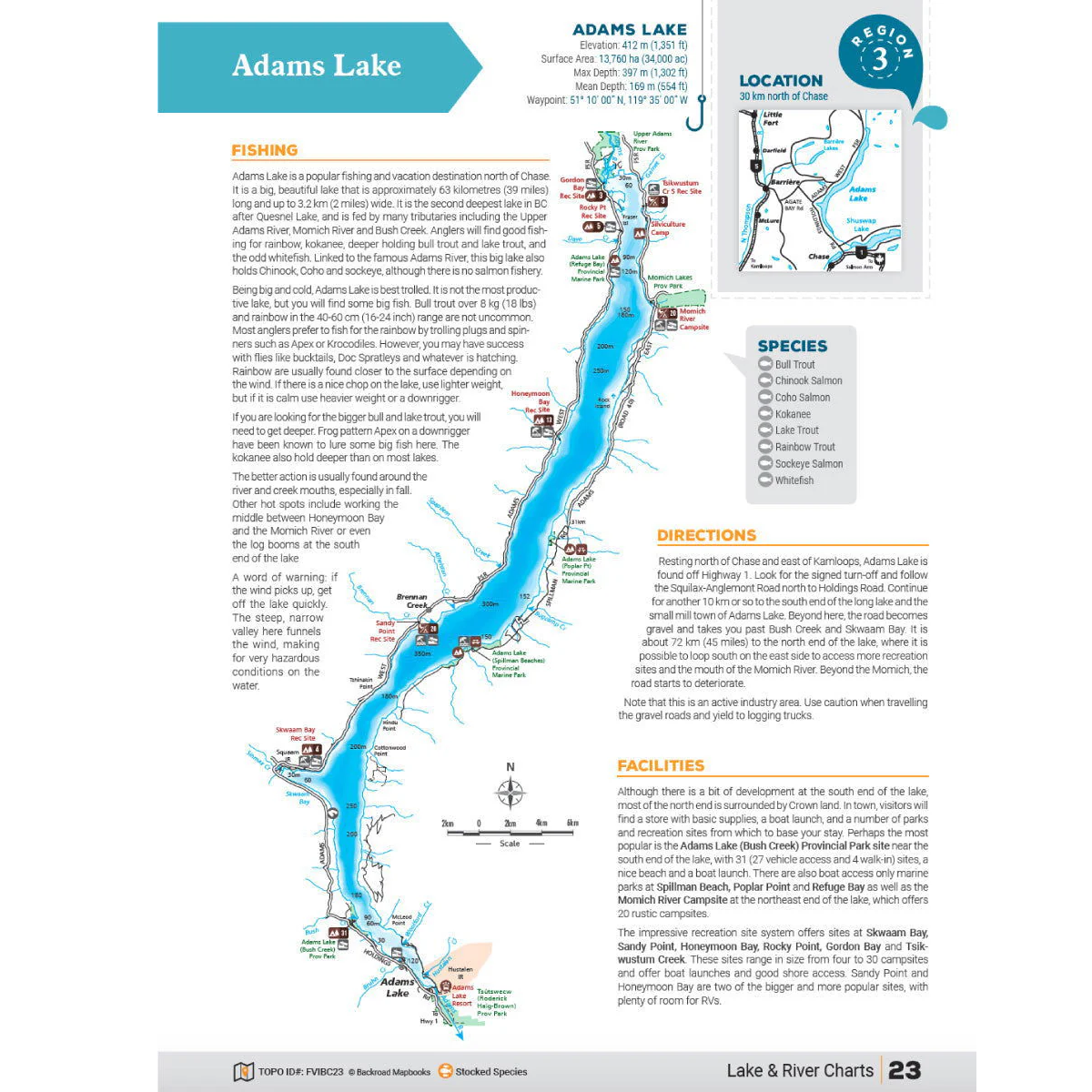 Backroad Mapbooks Thompson Okanagan BC Fishing Charts Collection