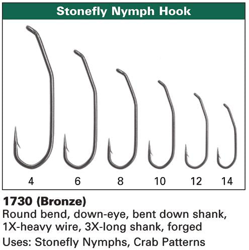 Daiichi 1730 Stonefly Nymph 3X Long Hook