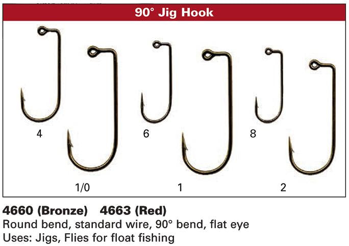 Daiichi 4660 Specialty Hook, Aberdeen Bend