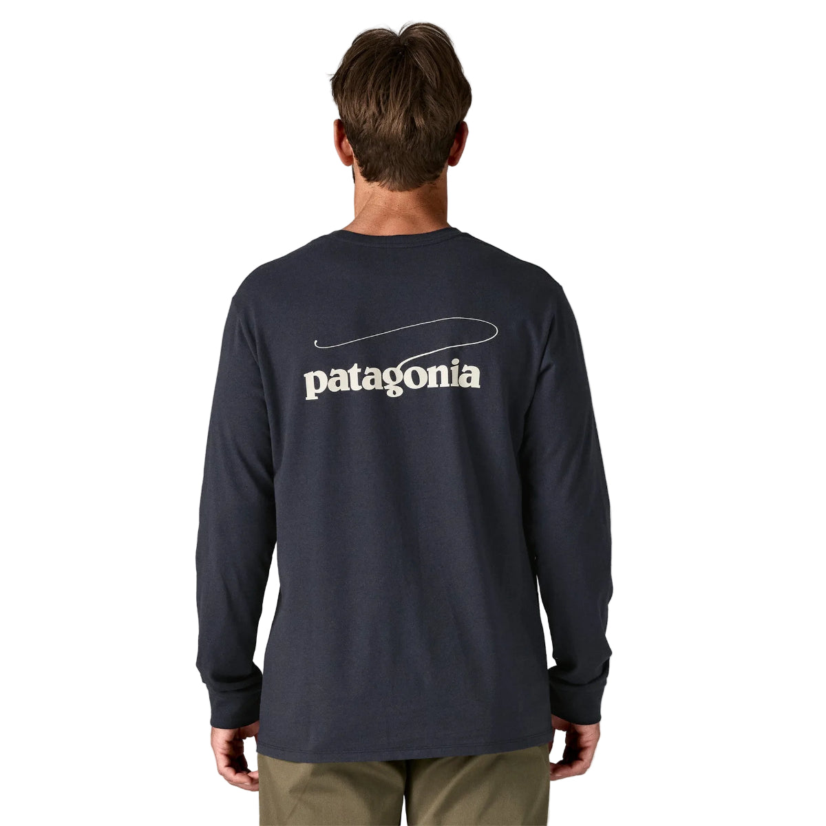 Patagonia M's L/S Casting Logo Responsibili-Tee