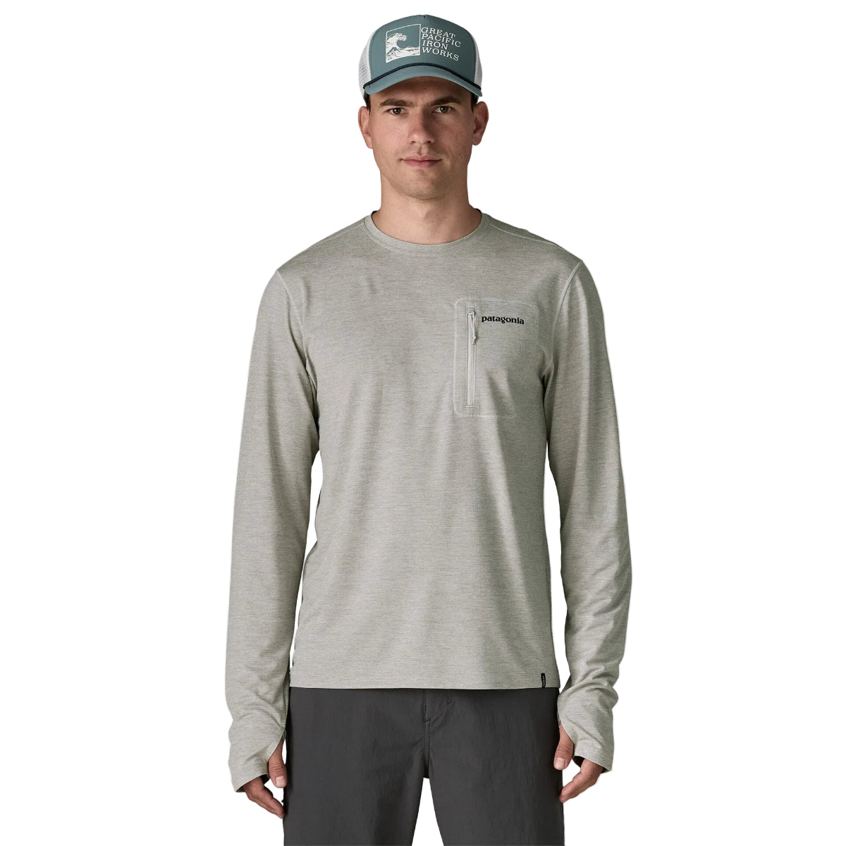 Patagonia M's L/S Cap Cool Sun Shirt - Fitz Roy Trout