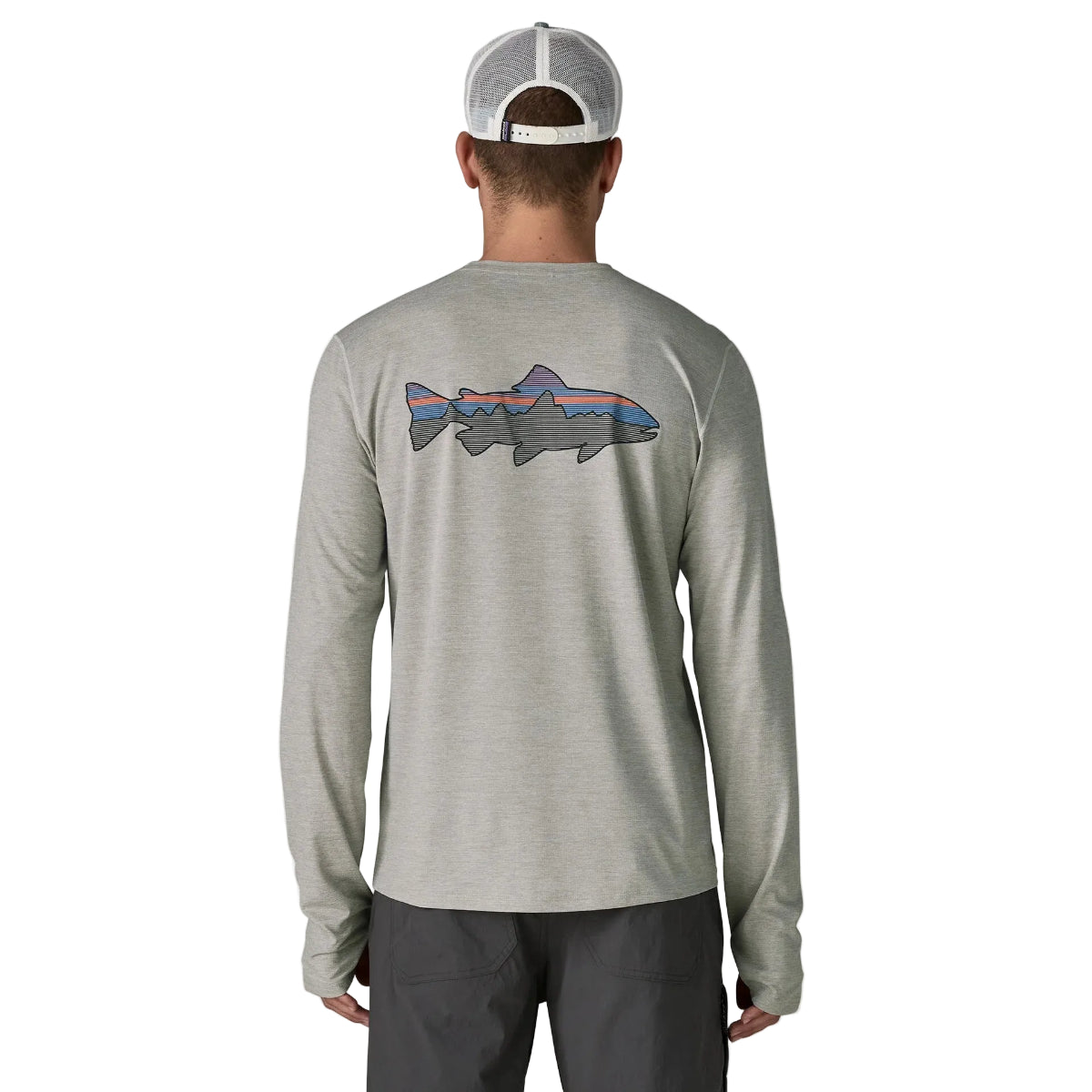 Patagonia M's L/S Cap Cool Sun Shirt - Fitz Roy Trout