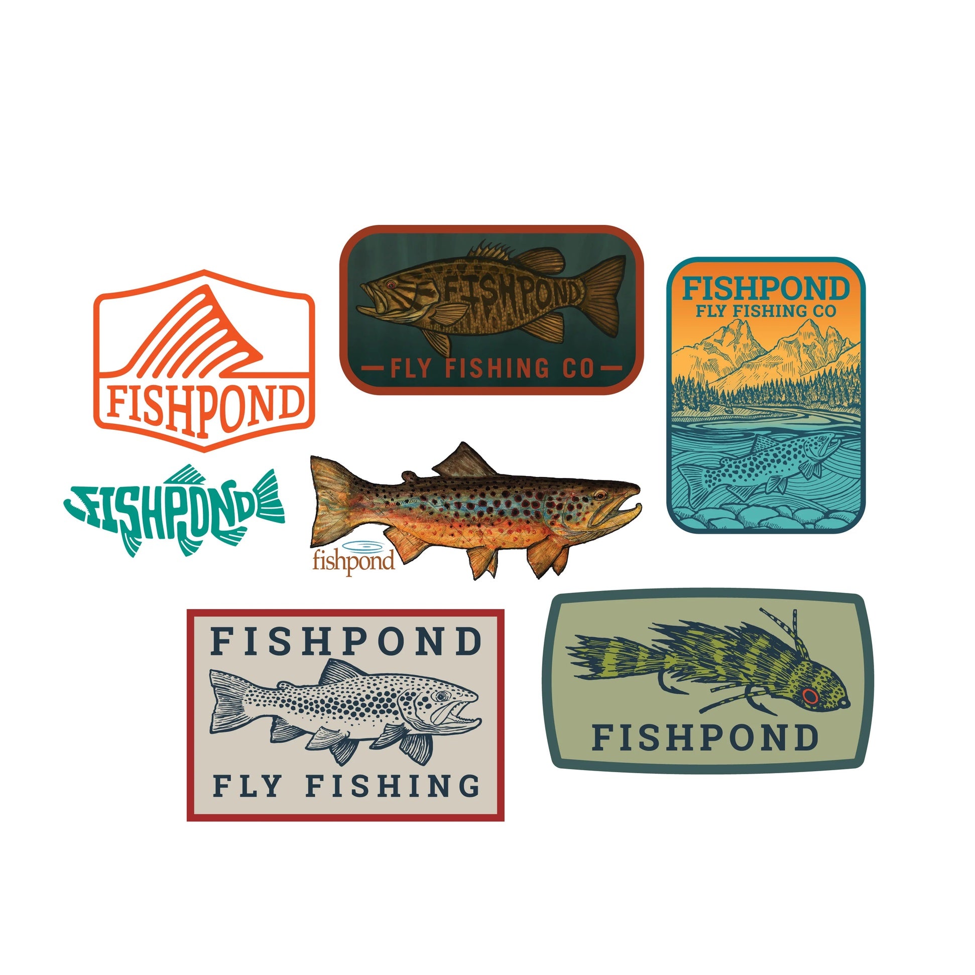 Fishpond Freshwater Sticker Bundle - Iron Bow Fly Shop