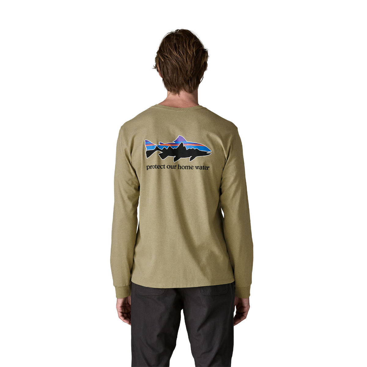 Patagonia M's L/S Home Water Trout Responsibili-Tee