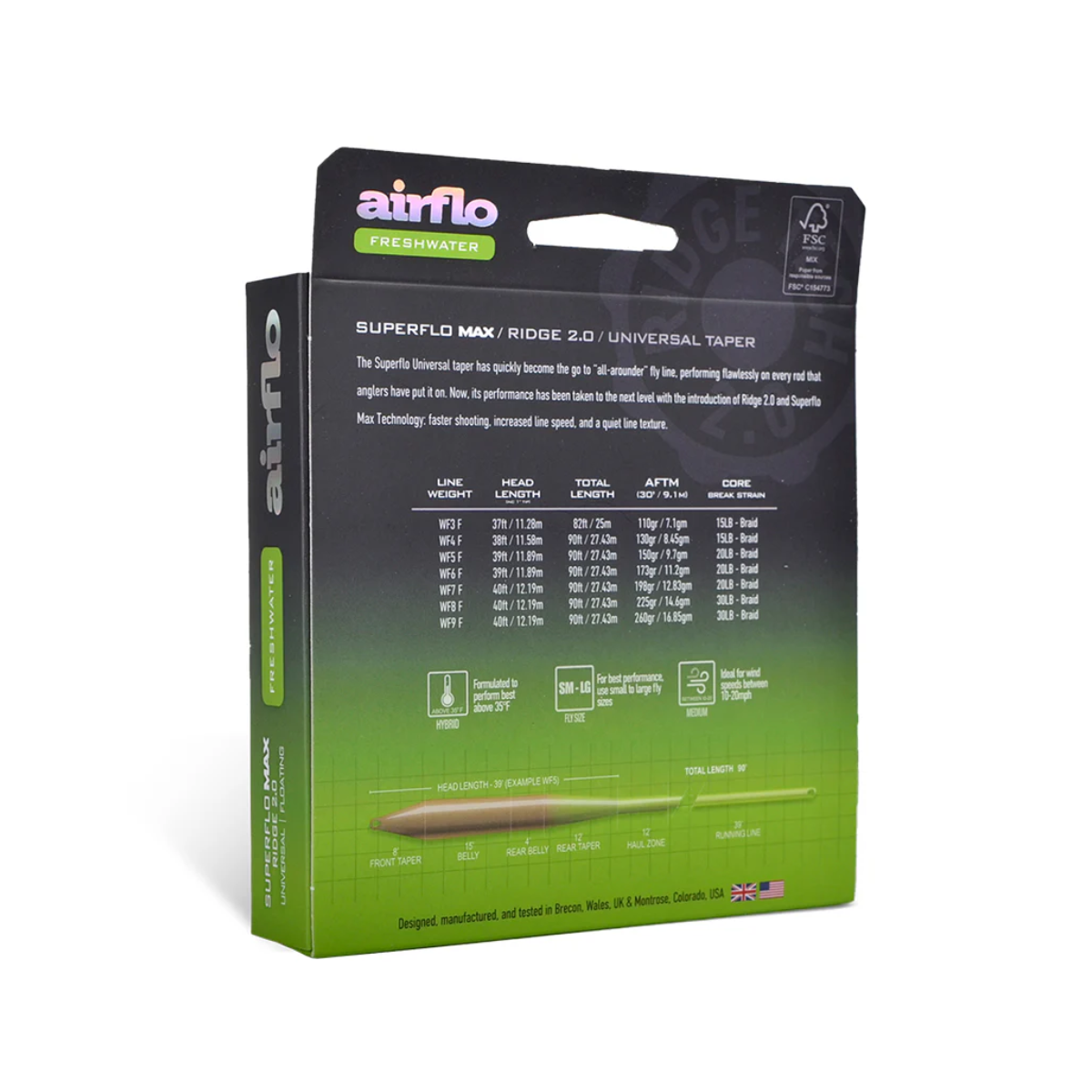 Airflo Superflo Max Ridge 2.0 Universal Taper