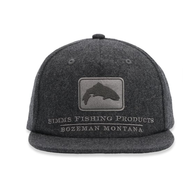 Simms Wool Trout Icon Cap Graphite - Iron Bow Fly Shop