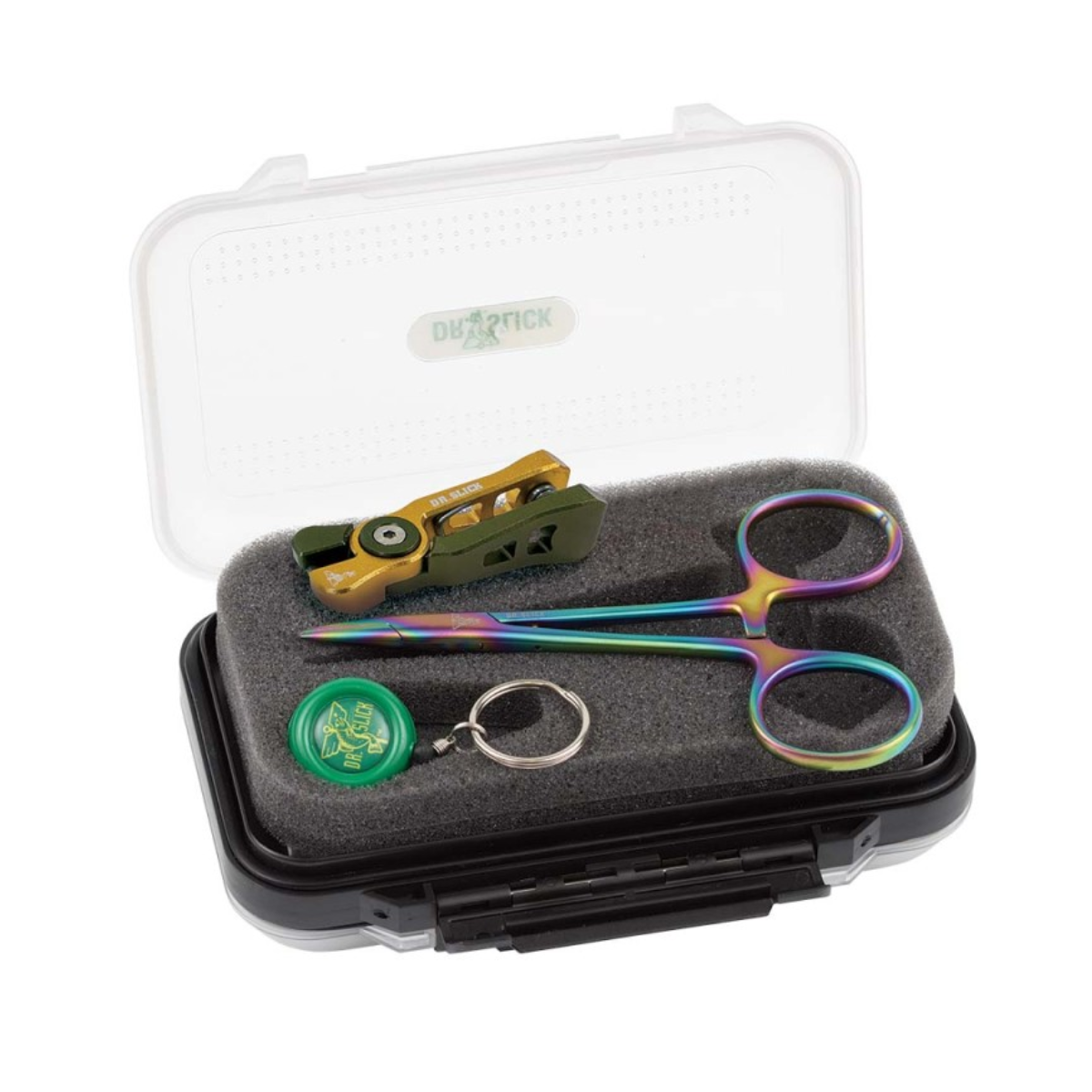 Dr. Slick Offset Nipper, Reel & Clamp Combo in Fly Box