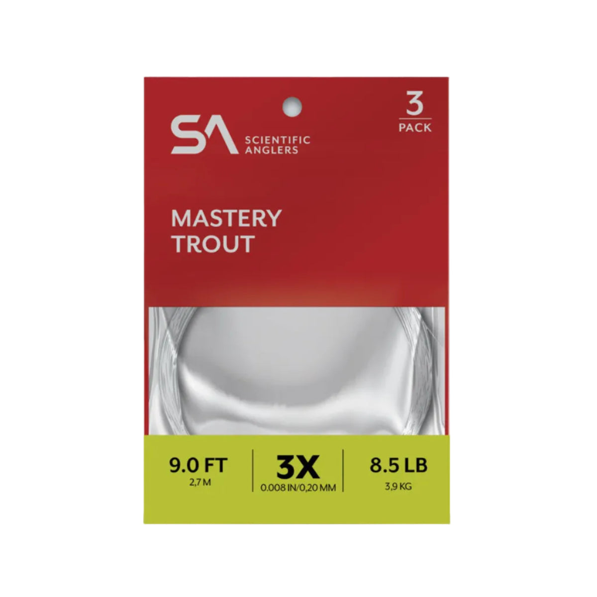 SA Mastery Trout Leader, 3-Pack