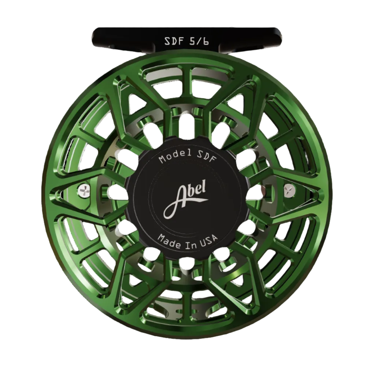 Abel SDF Ported 5/6 Reel Deep Green
