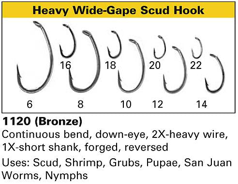 Daiichi 1120 Heavy Wire Scud Hooks - Iron Bow Fly Shop