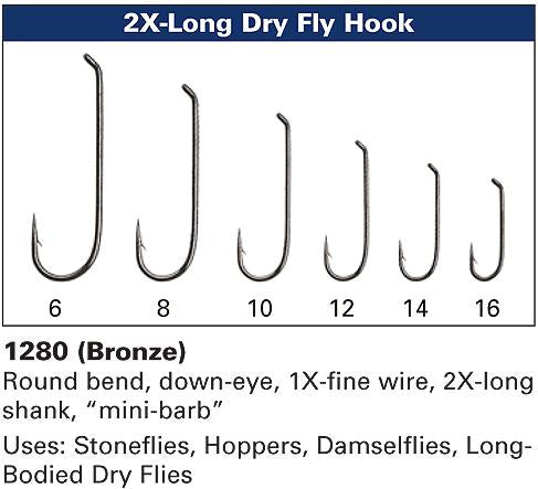 Daiichi 1280 2X-Long Dry Fly Hooks
