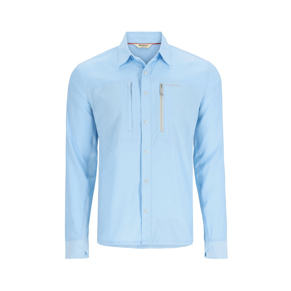 Simms Men's Fishing T-Shirt Size Large Blue Short Sleeve