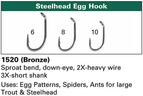 Daiichi 1520 Steelhead Egg Hook Hooks - Iron Bow Fly Shop