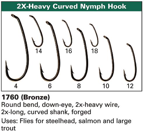 Daiichi 1760 Curved Nymph Hooks