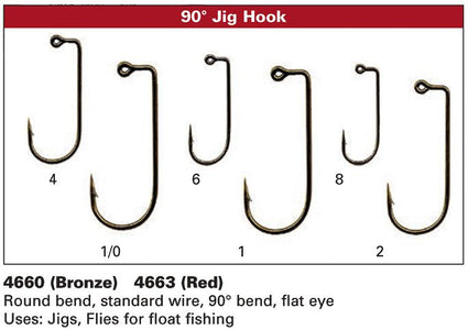 Daiichi 4660 90 Degree Jig Hooks - Iron Bow Fly Shop