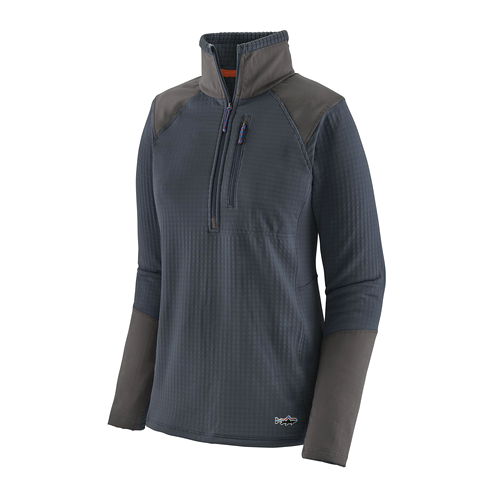 Patagonia W's L/S R1 Fitz Roy Trout 1/4 Zip