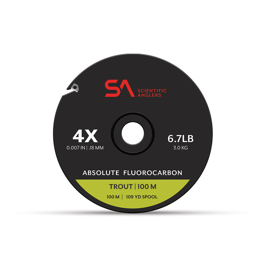 SA Absolute Trout Fluorocarbon Tippet, 100m