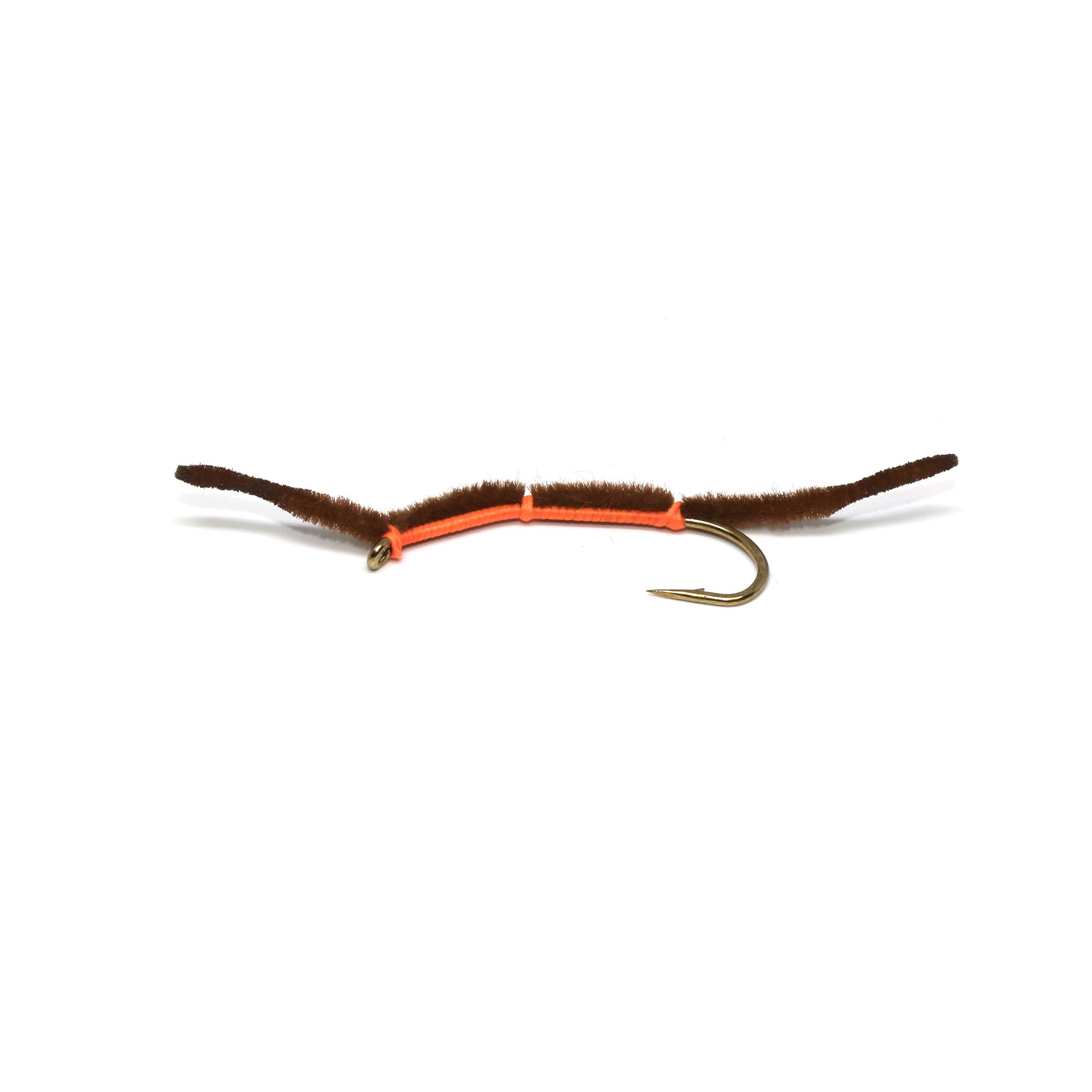 Chenille San Jaun Worm Reese's Pieces - Iron Bow Fly Shop