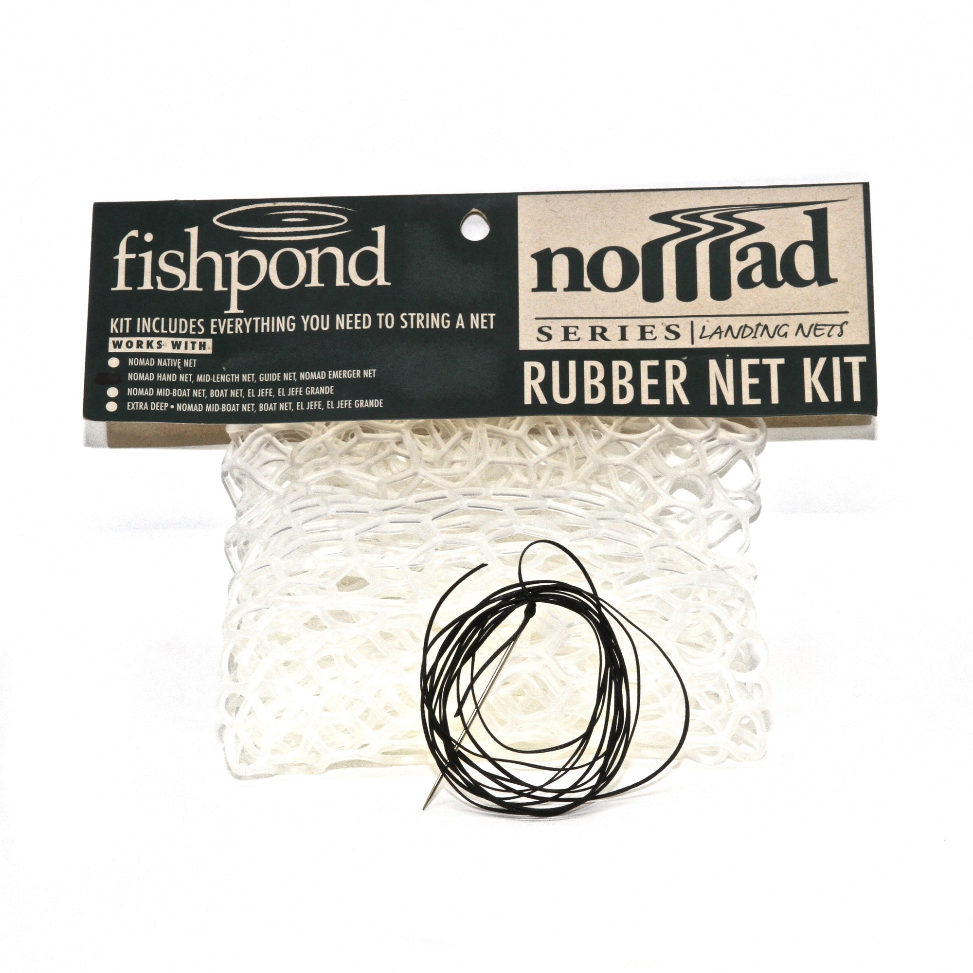 Ghost landing net bags and black rubber landing net bags. - Nets that Honor  the Fish